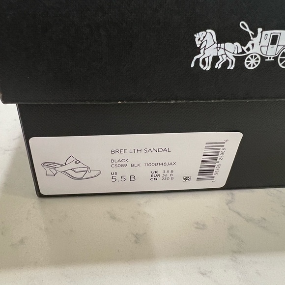 Coach Women's Teal Mules with Silver Accent - Picture 11 of 11